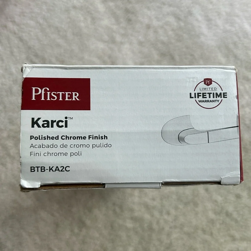 NIB Pfister Karci Bath Towel Bar Bathroom 24-Inch Polished Chrome Finish BTBKA2C
